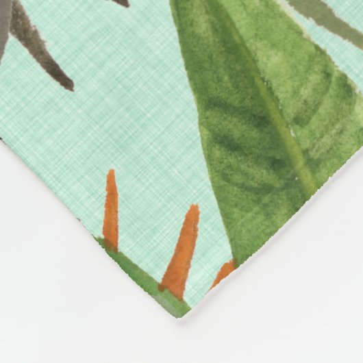 Vögel im Paradies Fleecedecke (Ecke)