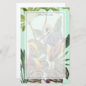 Vögel im Paradies - Große Vögel Briefpapier (Vorne/Hinten)