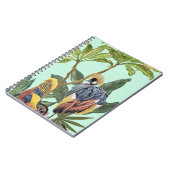 Vögel im Paradies - Große Vögel Notizblock (Linke Seite)