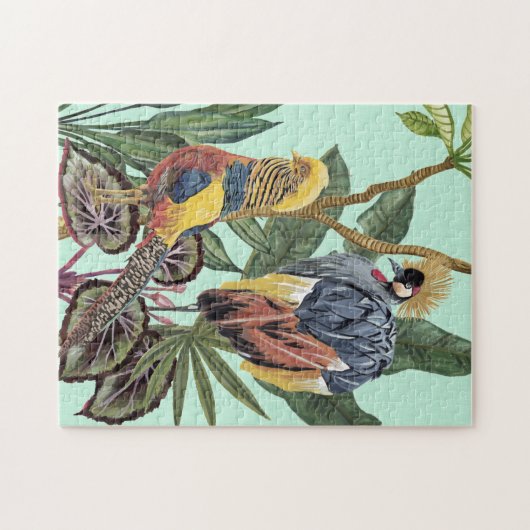 Vögel im Paradies - Große Vögel Puzzle (Horizontal)