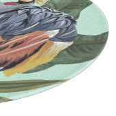 Vögel im Paradies - Große Vögel Schneidebrett (Ecke)