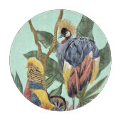 Vögel im Paradies - Große Vögel Schneidebrett (Vorderseite)