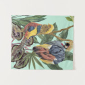 Vögel im Paradies - Große Vögel Wandteppich (Vorderseite (Horizontal))