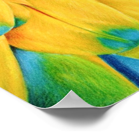 Vogel im Paradies Poster (Ecke)