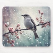 Vogel im Regen Mousepad (Vorne)