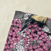 Vögel im Rosa-lila-Garten Strandtuch (Beispiel)