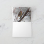 Vögel im Schnee Karte (Innenseite)