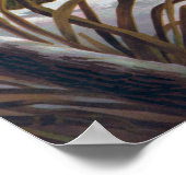 Vögel im Schnee Poster (Ecke)