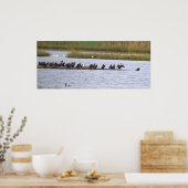 Vögel im Schutzgebiet Poster (Küche)
