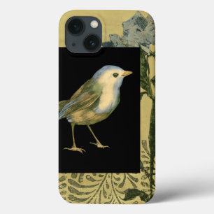 Vogel im schwarzen und Vintagen Hintergrund Case-Mate iPhone Hülle
