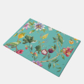 Vögel im Sommer und Blume Fußmatte (Schrägansicht)