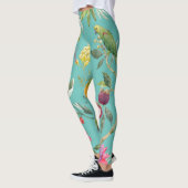 Vögel im Sommer und Blume Leggings (Links)
