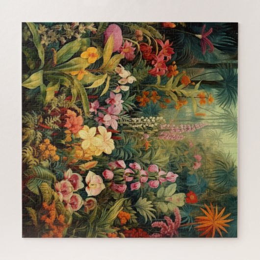 Vögel im tropischen Garten Puzzle (Horizontal)