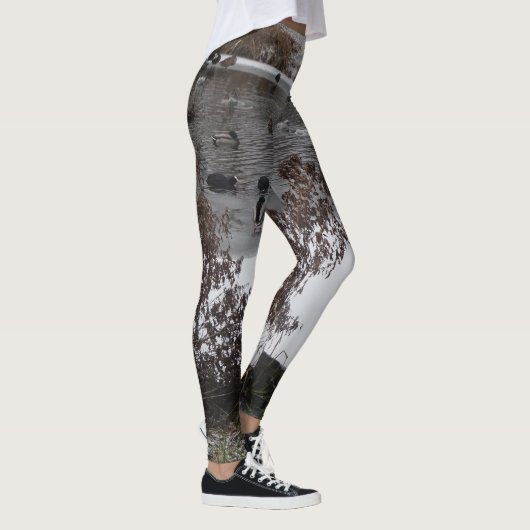 Vögel im Winter-Legging Leggings (Rechts)