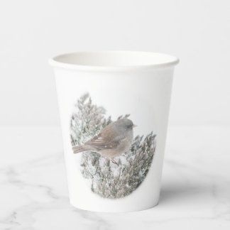 Vogel im Winter Paper Cup Pappbecher