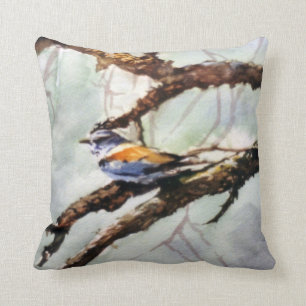 Vogel im Zweig/Bird on branch Kissen
