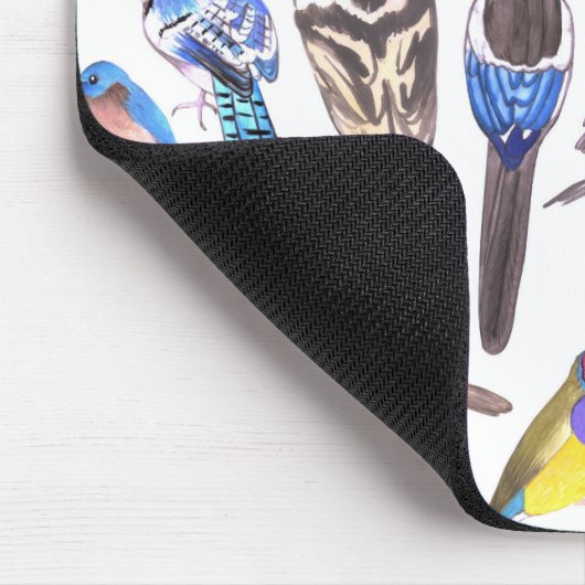 Vögel in Amerika - Heimtiere und wild lebende Vöge Mousepad (Ecke)