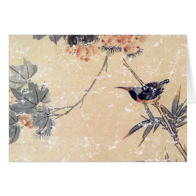 Vogel in Bamboo (Vorderseite (Horizontal))