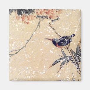 Vogel in Bamboo Magnet