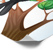 Vögel in Baumplakaten Poster (Ecke)