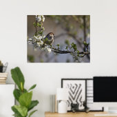 Vogel in Blossom Poster (Heimbüro)