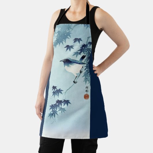 Vogel in Blue, Koson, Ukiyo-e Schürze (InSitu)