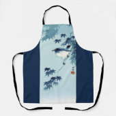 Vogel in Blue, Koson, Ukiyo-e Schürze (Vorderseite)