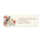 Vogel in Blumen Hochzeit (Vorne)