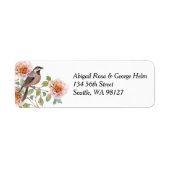 Vogel in Blumen Hochzeit (Vorne)