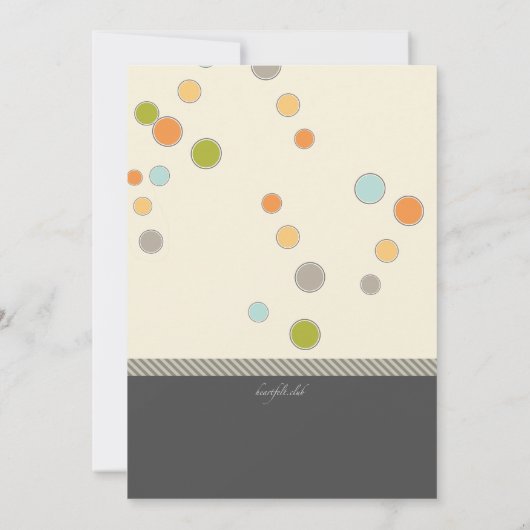 Vogel in Boots Dusche Einladung (Rückseite)