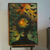 Vögel in Brain Decoupage Seidenpapier