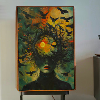 Vögel in Brain Decoupage Seidenpapier