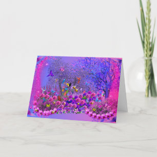 Vögel in Bushs Grußkarte Karte