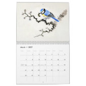 Vögel in chinesischer Tinte – Kalender (Mär 2027)