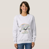 Vögel in den Wolken Sweatshirt (Vorne ganz)