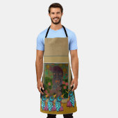 Vögel in der Galerie All-over-Print-Schürze Schürze (Getragen)