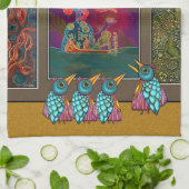 Vögel in der Galerie Küchentücher (Gefaltet)