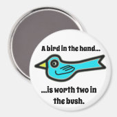 Vögel in der Hand Magnet (Vorderseite/Rückseite)