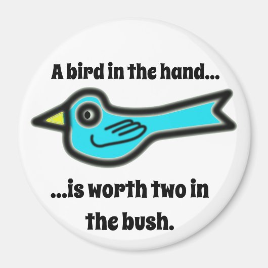 Vögel in der Hand Magnet (Vorne)