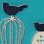 Vögel in der Küche Utensils Küche Themenposter Poster