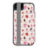 Vögel in der Liebe Incipio iPhone Geldbeutel-Hülle (Folio Rückseite)