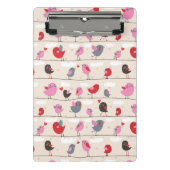 Vögel in der Liebe Mini Klemmbrett (Vorderseite)