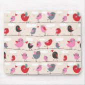 Vögel in der Liebe Mousepad (Vorne)