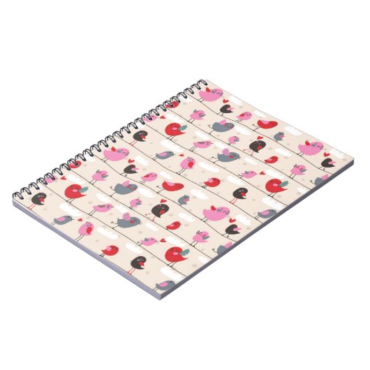 Vögel in der Liebe Notizblock (Linke Seite)