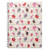 Vögel in der Liebe Notizblock (Vorderseite)