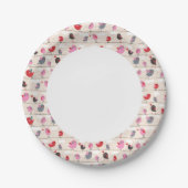 Vögel in der Liebe Pappteller (Vorderseite)