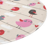 Vögel in der Liebe Schneidebrett (Ecke)
