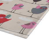Vögel in der Liebe Schneidebrett (Ecke)