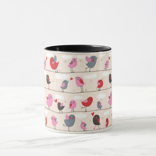 Vögel in der Liebe Tasse (Zentrum)