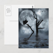 Vögel in der Nacht Postkarte (Vorne/Hinten)